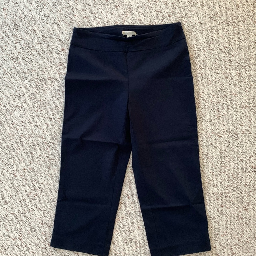 Dana Buchman Navy Crop Pants